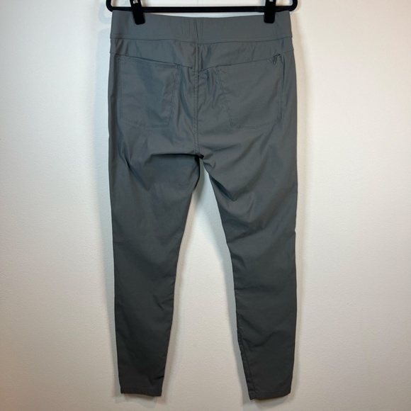 Toad & Co Womens Flextime Skinny Pants Gray Mid Rise Stretch Nylon Outdoor Sz 12 - Picture 14 of 14